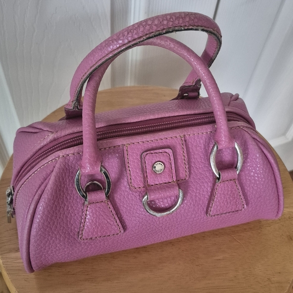 Tommy Hilfiger Mini Pink Leather Satchel With Detachable Shoulder Strap Vintage - Picture 16 of 16